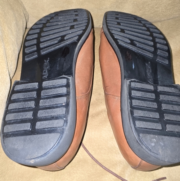 Apex  Lexington Cap Toe Leather Oxford Comfort Mens Shoes Size 11 Wide - Picture 2 of 15